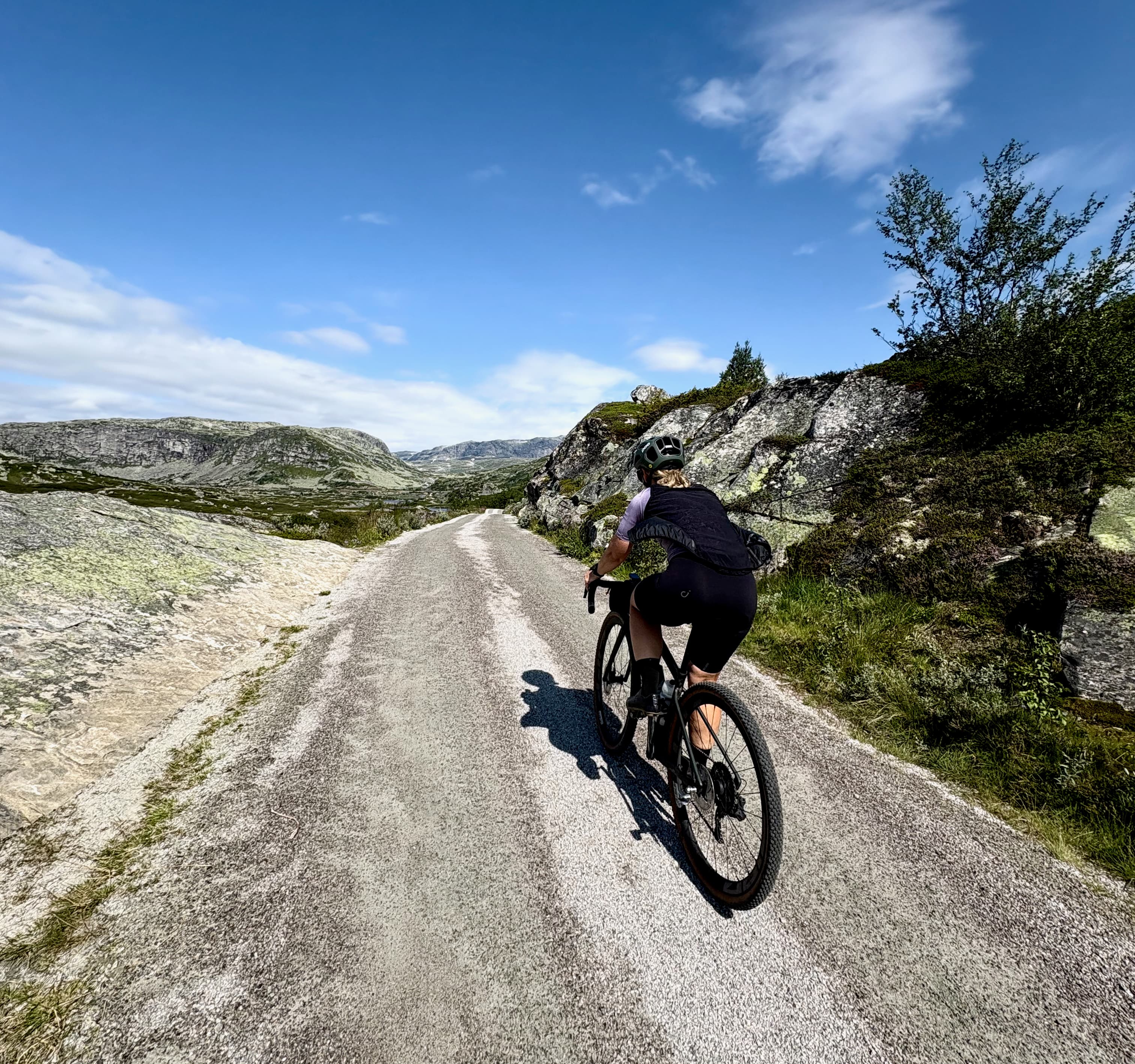 Gravel riding through highland terrain